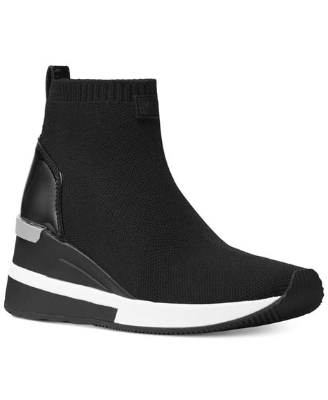 michael kors skyler sock sneaker|Michael Kors skyler wedge bootie.